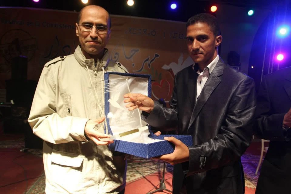 تكريم أمودّو وحسن بوفوس بإفران الأطلس الصغير سنة 2013